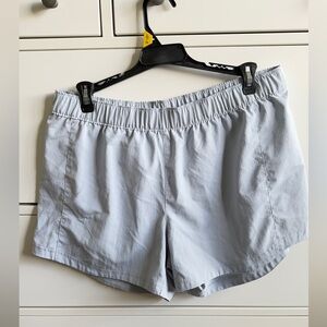 Columbia Gray Athletic Shorts Lightweight Elastic Waistband